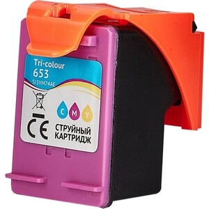 Картридж Sakura 3YM74AE (№653 Tri-colour) для HP, триколор, 11 мл., 600 к.