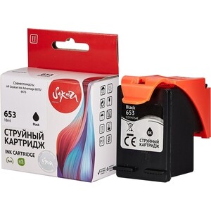 Картридж Sakura 3YM75AE (№653 Black) для HP, черный, 11 мл., 600 к.