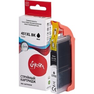 Картридж Sakura 6472B001 (451XL BK) для Canon, черный, 10,2 мл., 4425 к.