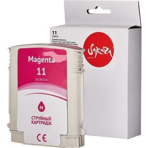 Картридж Sakura C4837A (№11 Magenta) для HP, пурпурный, 29 мл., 2000 к.