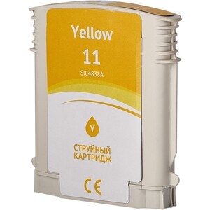 Картридж Sakura C4838A (№11 Yellow) для HP, желтый, 29 мл., 2550 к.