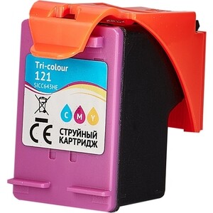 Картридж Sakura CC643HE (№121 Tri-colour) для HP, триколор, 18 мл., 450 к.