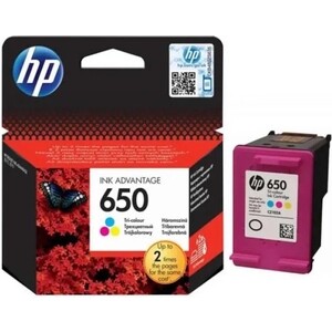 Картридж HP 650 (CZ102AK) для HP DeskJet, многоцветный, 200 стр.
