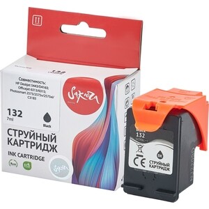 Картридж Sakura C9362HE (№132) для HP, черный, 210 к