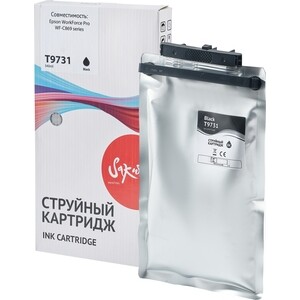 Контейнер с чернилами Sakura C13T973100 (T9731 BK) для Epson, черный , 22500 к.