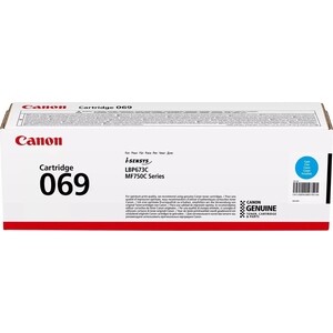 Тонер-картридж Canon 069C (5093C002) для Canon i-SENSYS LBP673Cdw/MF752Cdw/MF754Cdw, голубой, 1900 стр.