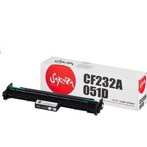 Фотобарабан Sakura CF232A/051D для HP, Canon, черный, 23000 к.