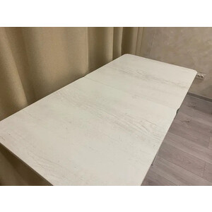 Стол обеденный Катрин ЭКО 60x60 / Бетон пайн белый /Опора Квадро белый (KT19687)