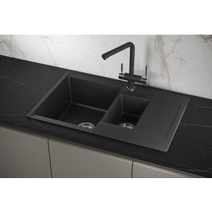 Кухонная мойка Granula Estetica ES-7808 черный