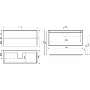 Тумба с раковиной Sancos Urban 120 дуб галифакс натуральный (UR120-1EG, CN7006MB)