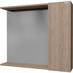Зеркало-шкаф Grossman Юнит 80х70 кадена вуд (208011) зеркало шкаф emmy стоун 80х70 левый серый бетон stn80mir l