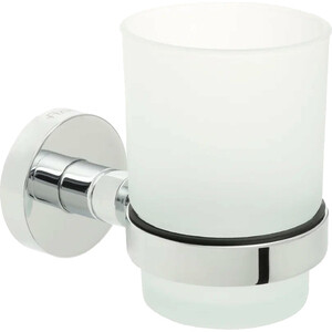 Стакан для ванной Fixsen Comfort Chrome хром/стекло матовое (FX-85006) емкость для специй 8 см 3 шт стекло пластик comfort