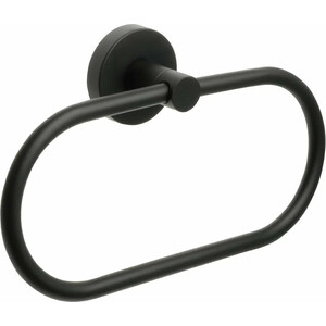 Полотенцедержатель Fixsen Comfort Black кольцо, черный матовый (FX-86011) кольцо для полотенец fixsen comfort chrome fx 85011
