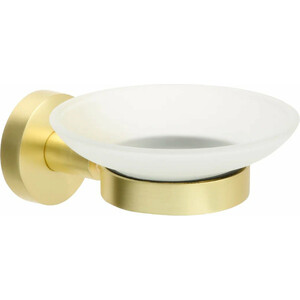 Мыльница Fixsen Comfort Gold золото-сатин/стекло матовое (FX-87008) емкость для масла и уксуса 500 45 мл стекло б пробка comfort shape