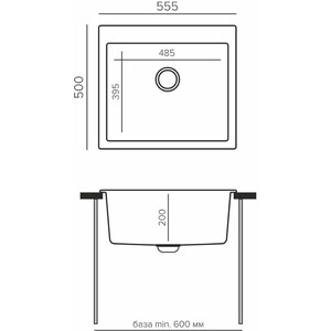 Кухонная мойка Tolero Classic R-111 саванна (855922)