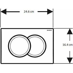 Инсталляция для унитаза Geberit Duofix Delta с кнопкой смыва хром (458.149.21.1)