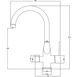Смеситель для кухни ZorG Steel Hammer с подключением фильтра, черный матовый (SH 910 BLACK BR)