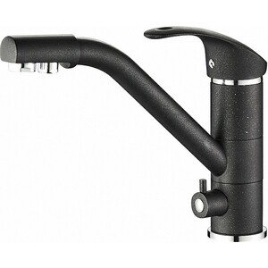 Смеситель для кухни ZorG Steel Hammer с подключением фильтра, черный матовый (SH 321 BLACK CR) смеситель для кухни zorg steel hammer с подключением фильтра сатин sh 909 satin
