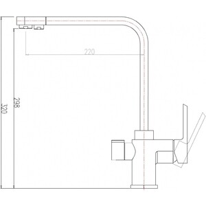 Смеситель для кухни ZorG Sanitary с подключением фильтра, никель (ZR 334 YF-NICKEL)