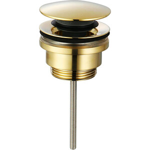Донный клапан AQUAme click-clack glossy gold (AQM7003GG) донный клапан alcaplast click clack 5 4 цельнометаллический с большой заглушкой a392c