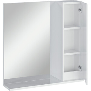 Зеркальный шкаф Sanstar Линни 70х70 белый (274.1-2.4.1.КАС)