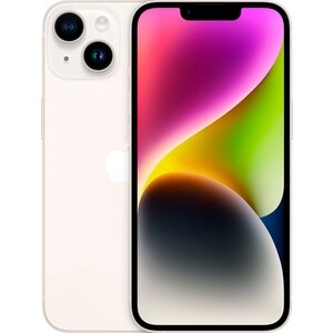 Смартфон Apple iPhone 14 128GB Starlight MPUJ3CH/A мобильный телефон apple iphone 14 pro max 128gb a2893 deep purple темно фиолетовый