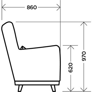 Кресло Комфорт - S Интерьерное Велюр Серый (KMF00951)