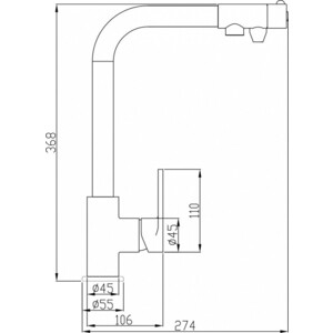 Смеситель для кухни ZorG Steel Hammer SH 572 CR с подключением фильтра, хром