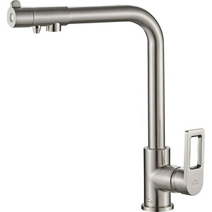 Смеситель для кухни ZorG Steel Hammer SH 572 SATIN с подключением фильтра, сатин смеситель для кухни gappo g4399 4 с подключением фильтра сатин 6959477697036
