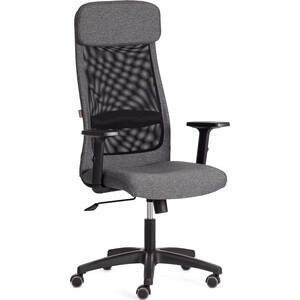 Кресло TetChair PROFIT PLT ткань, серый/черный, 207/W-11 (20614) кресло tetchair chief кож зам ткань стеганный 36 6 36 6 11