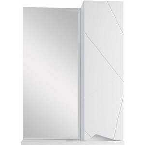 Зеркальный шкаф Sanstar Каскад 50х70 белый (405.1-2.4.1.) зеркальный шкаф универсальный 65 см