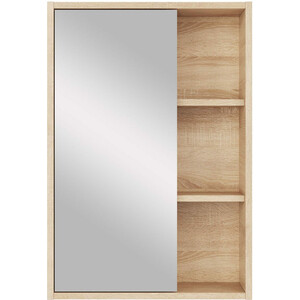 Зеркальный шкаф Sanstar Тоскана 50х73 дуб сонома светлый (407.1-2.4.1.) зеркальный шкаф 78x80 см бежевый глянец белый глянец l bellezza пегас 4610413002070
