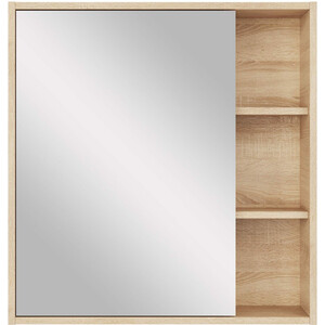 Зеркальный шкаф Sanstar Тоскана 70х73 дуб сонома светлый (409.1-2.4.1.) зеркальный шкаф runo римини 65х75 правый бежевый 00 00001278