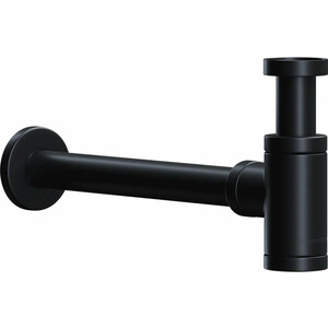 Сифон для раковины Ceramicanova цилиндрический, черный матовый (70001MB) сифон для раковины bronze de luxe scandi 201b