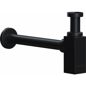 Сифон для раковины Ceramicanova квадратный, черный матовый (70002MB) сифон для раковины equation поворотный с выпуском ø50 мм