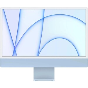 Моноблок Apple iMac A2439 24'' 4.5K M1 8 core (3.2) 8Gb SSD256Gb 7 core GPU macOS WiFi BT 143W клавиатура мышь Cam синий 4480x2520