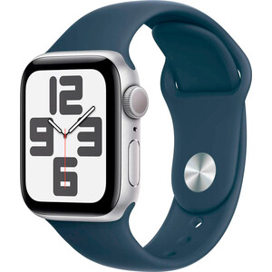 Смарт-часы Apple Watch SE 2023 A2722 40мм OLED корп.серебристый Sport Band рем.синий разм.брасл.:130-180мм (MRE13LL/A) MRE13LL/A Watch SE 2023 A2722 40мм OLED корп.серебристый Sport Band рем.синий разм.брасл.:130-180мм (MRE13LL/A - фото 2