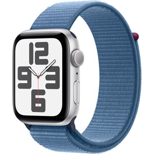 Смарт-часы Apple Watch SE 2023 A2723 44мм OLED корп.серебристый Sport Loop рем.синий разм.брасл.:130-200мм (MREF3LL/A) MREF3LL/A Watch SE 2023 A2723 44мм OLED корп.серебристый Sport Loop рем.синий разм.брасл.:130-200мм (MREF3LL/A - фото 2