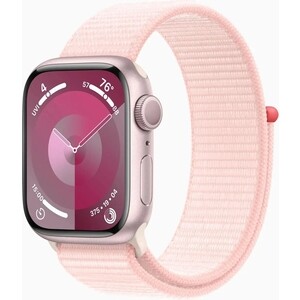 Смарт-часы Apple Watch Series 9 A2978 41мм OLED корп.розовый Sport Loop рем.светло-розовый разм.брасл.:130-200мм (MR953LL/A) MR953LL/A Watch Series 9 A2978 41мм OLED корп.розовый Sport Loop рем.светло-розовый разм.брасл.:130-200мм (MR9 - фото 2
