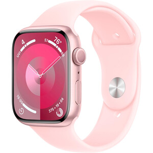 Смарт-часы Apple Watch Series 9 A2980 45мм OLED корп.розовый Sport Band рем.светло-розовый разм.брасл.:160-210мм (MR9H3ZP/A) MR9H3ZP/A Watch Series 9 A2980 45мм OLED корп.розовый Sport Band рем.светло-розовый разм.брасл.:160-210мм (MR9 - фото 2