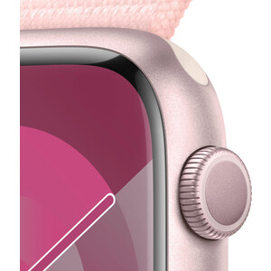 Смарт-часы Apple Watch Series 9 A2980 45мм OLED корп.розовый Sport Loop рем.светло-розовый разм.брасл.:145-220мм (MR9J3LL/A) MR9J3LL/A Watch Series 9 A2980 45мм OLED корп.розовый Sport Loop рем.светло-розовый разм.брасл.:145-220мм (MR9 - фото 3