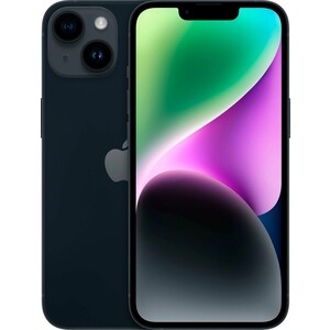 Смартфон Apple iPhone 14 128Gb A2884 2Sim темная ночь мобильный телефон apple iphone 14 pro 128gb a2889 deep purple темно фиолетовый