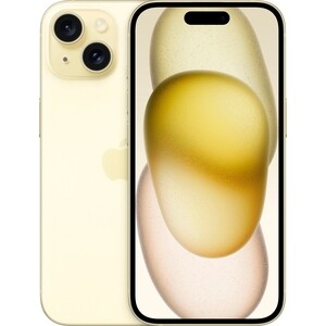 Смартфон Apple iPhone 15 128Gb A3092 2Sim желтый мобильный телефон apple iphone 14 pro 128gb a2889 deep purple темно фиолетовый
