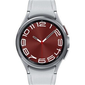 Смарт-часы Samsung Galaxy Watch 6 Classic 43мм 1.3'' AMOLED корп.серебристый рем.серебристый (SM-R950NZSACIS) Galaxy Watch 6 Classic 43мм 1.3" AMOLED корп.серебристый рем.серебристый (SM-R950NZSACIS) - фото 1