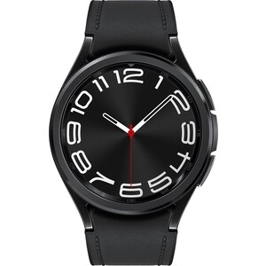 Смарт-часы Samsung Galaxy Watch 6 Classic 43мм 1.3'' AMOLED корп.черный рем.черный (SM-R950NZKACIS) смарт часы samsung galaxy watch 5 44mm bt silver sm r910nzsaeue sm r910nzsamea