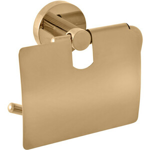 Держатель туалетной бумаги Rav Slezak Colorado с крышкой, золото (COA0400Z) держатель для штор шар 2 шт 10 см золото вставки красный
