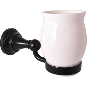 Стакан для ванной Rav Slezak Morava черный матовый/белый (MKA0201CMAT) стакан для ванной sonia luce 182510