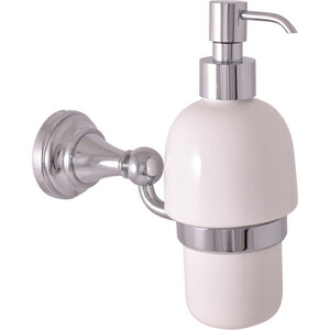 Дозатор для жидкого мыла Rav Slezak Morava хром/белый (MKA0303) дозатор для жидкого мыла sensea bab белый