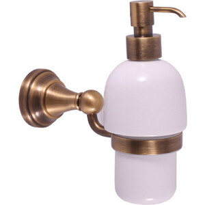 Дозатор для жидкого мыла Rav Slezak Morava бронза/белый (MKA0303SM) дозатор для жидкого мыла sensea bab белый