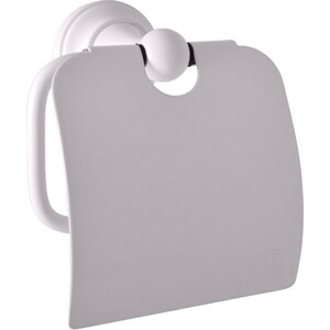 Держатель туалетной бумаги Rav Slezak Morava с крышкой, белый (MKA0400B)